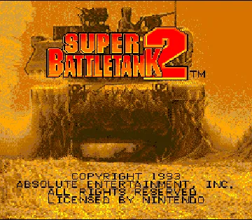 Super Battletank 2 (USA) screen shot title